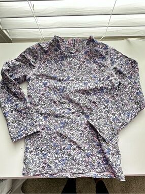 Shade critters girls rash guard bathing suit swim top size 3T lilac floral print